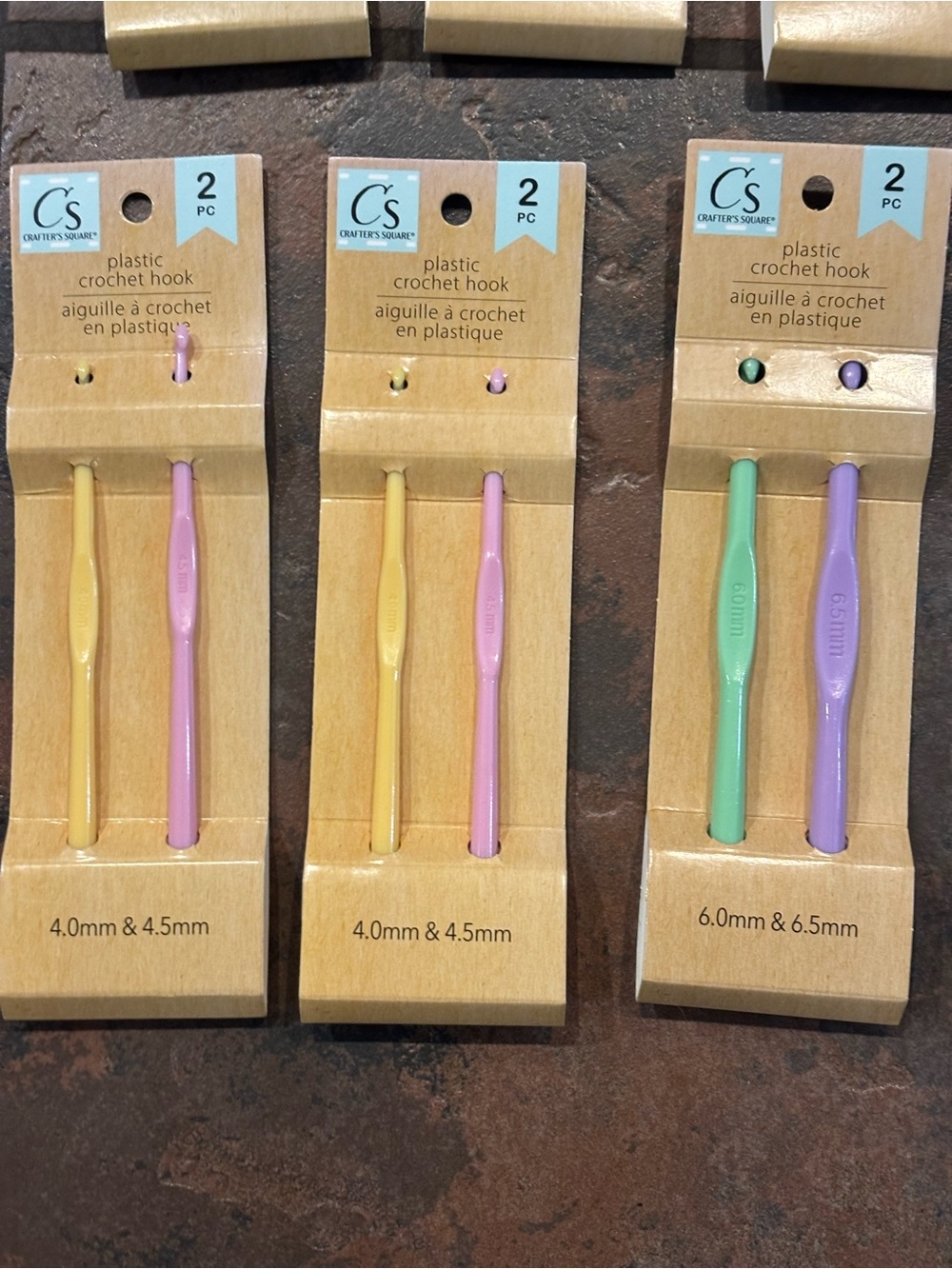 Assorted Color Crochet Hook Set - 10 Packs - Picture 2 of 5